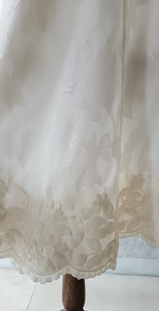 Summer Edit  - Light Lawn Jaquard Shirt (Soft White)