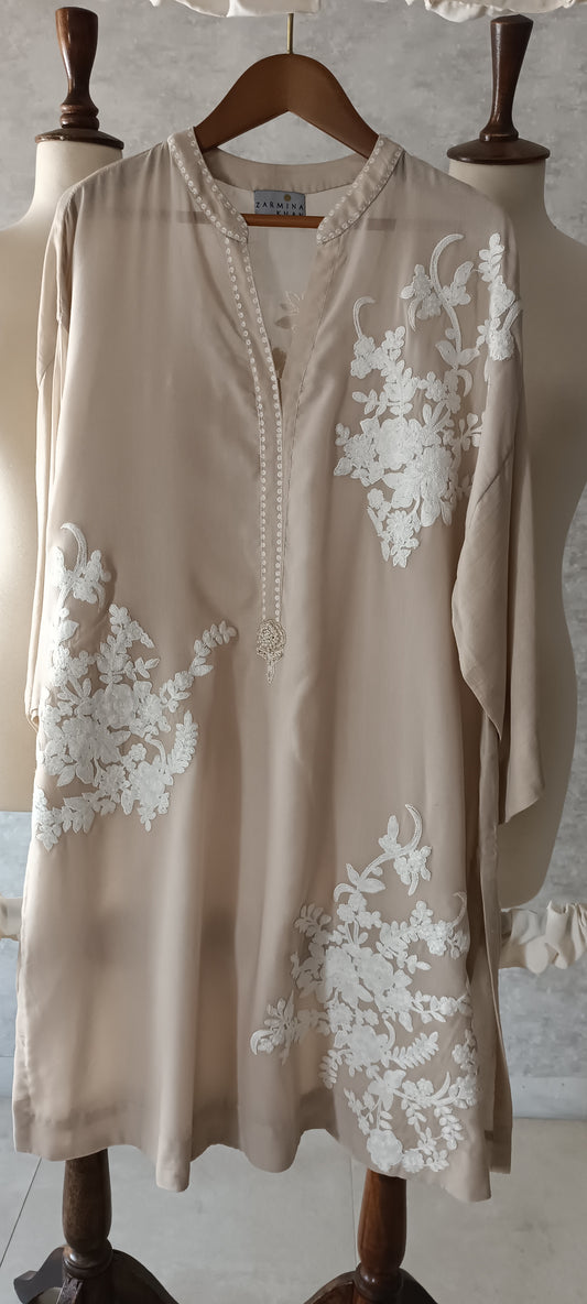 Summer Edit  - Dhaka Malmal Kurta Boutique Beige