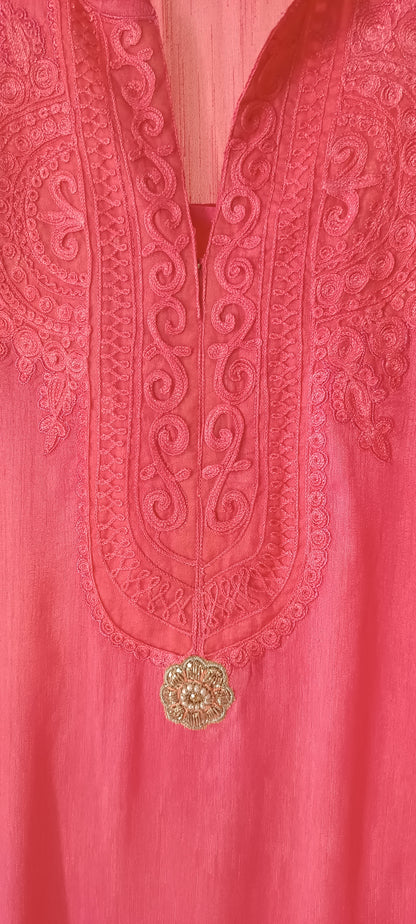 Summer Edit - Slub Silk  - Rani Pink