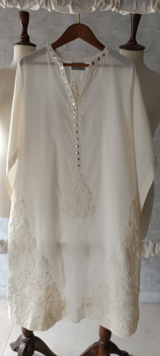 Summer Edit  - Pure Lawn Kurta Soft White