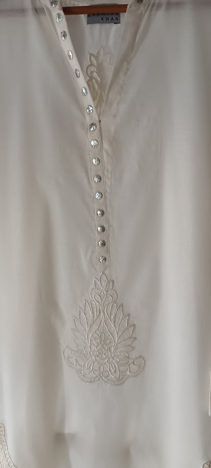 Summer Edit  - Pure Lawn Kurta Soft White