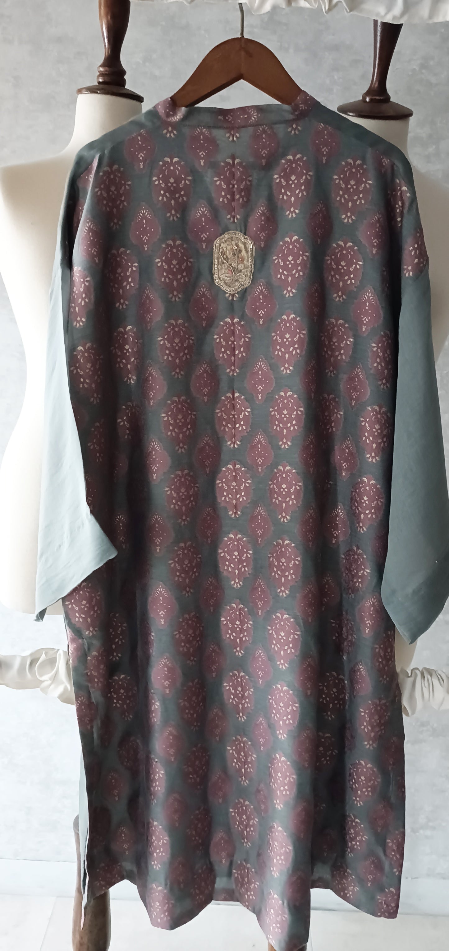 Mani (Autumn Edit) Pure Kara Cotton Jacquard - Slate Grey