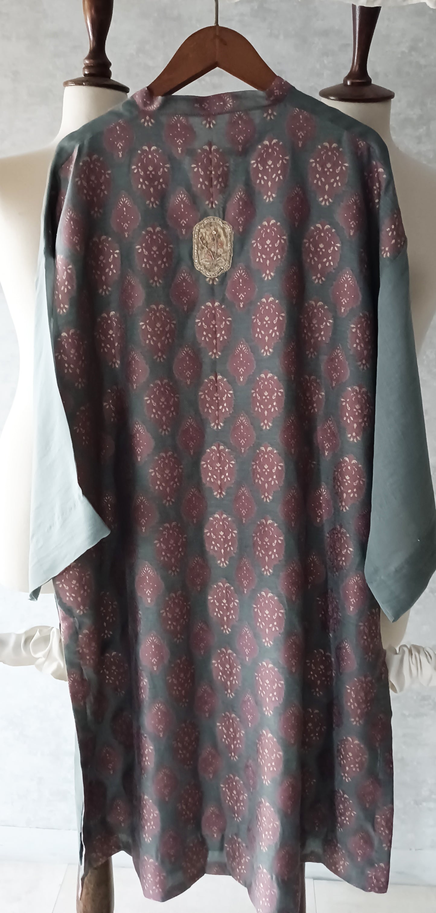 Mani (Autumn Edit) Pure Kara Cotton Jacquard - Slate Grey