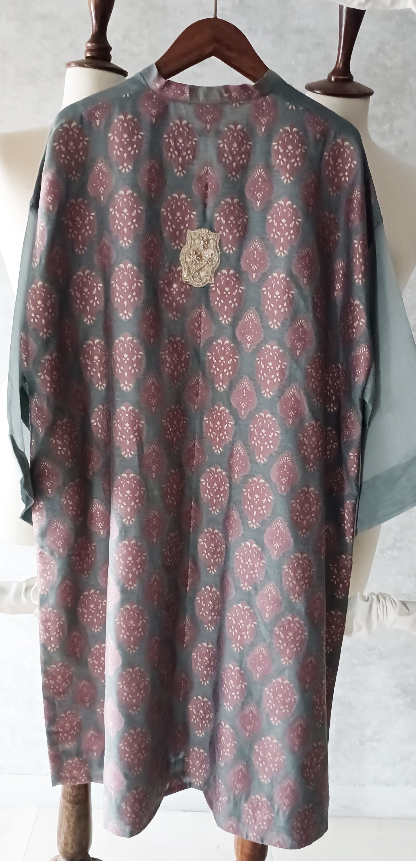 Mani (Autumn Edit) Pure Kara Cotton Jacquard - Slate Grey