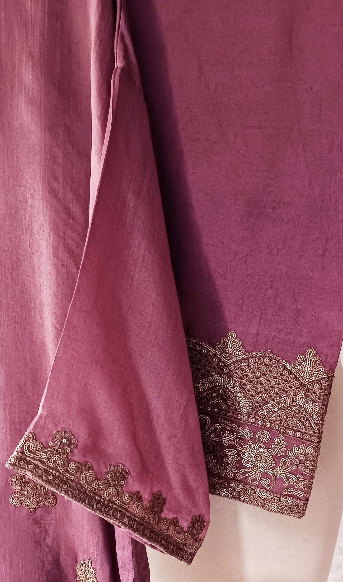 Dholki Edit - Maple Raw Silk - Earthy Lavendar