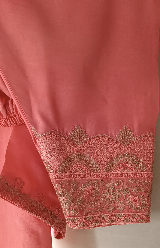 Dholki Edit - Maple Raw Silk - Mona Lisa Peach