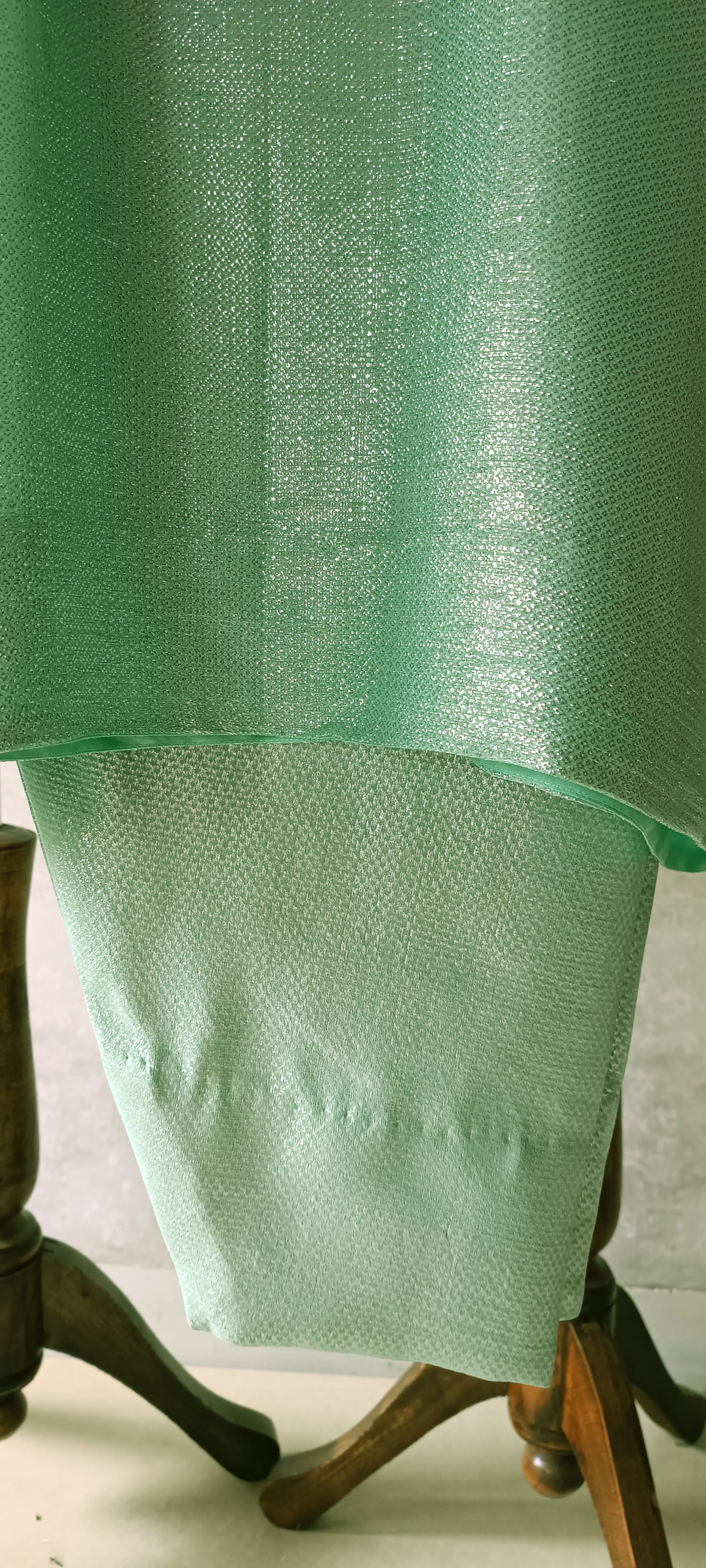Wedding Edit - Pure Chaandi Zari Chiffon - Fresh Lime Green
