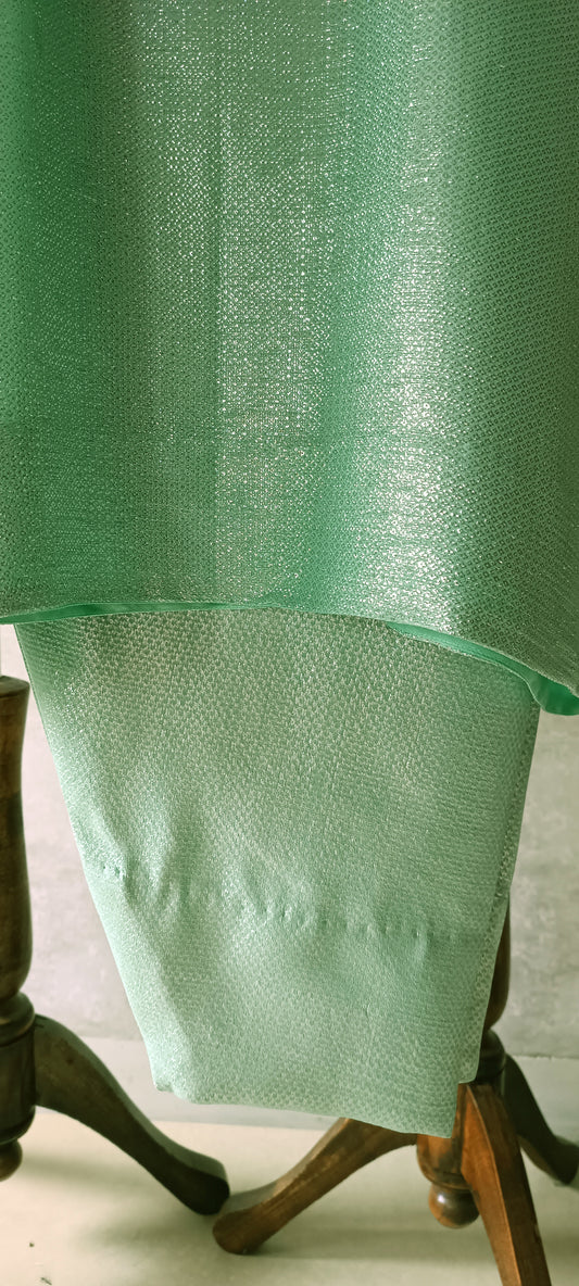 Wedding Edit - Pure Chaandi Zari Chiffon - Fresh Lime Green