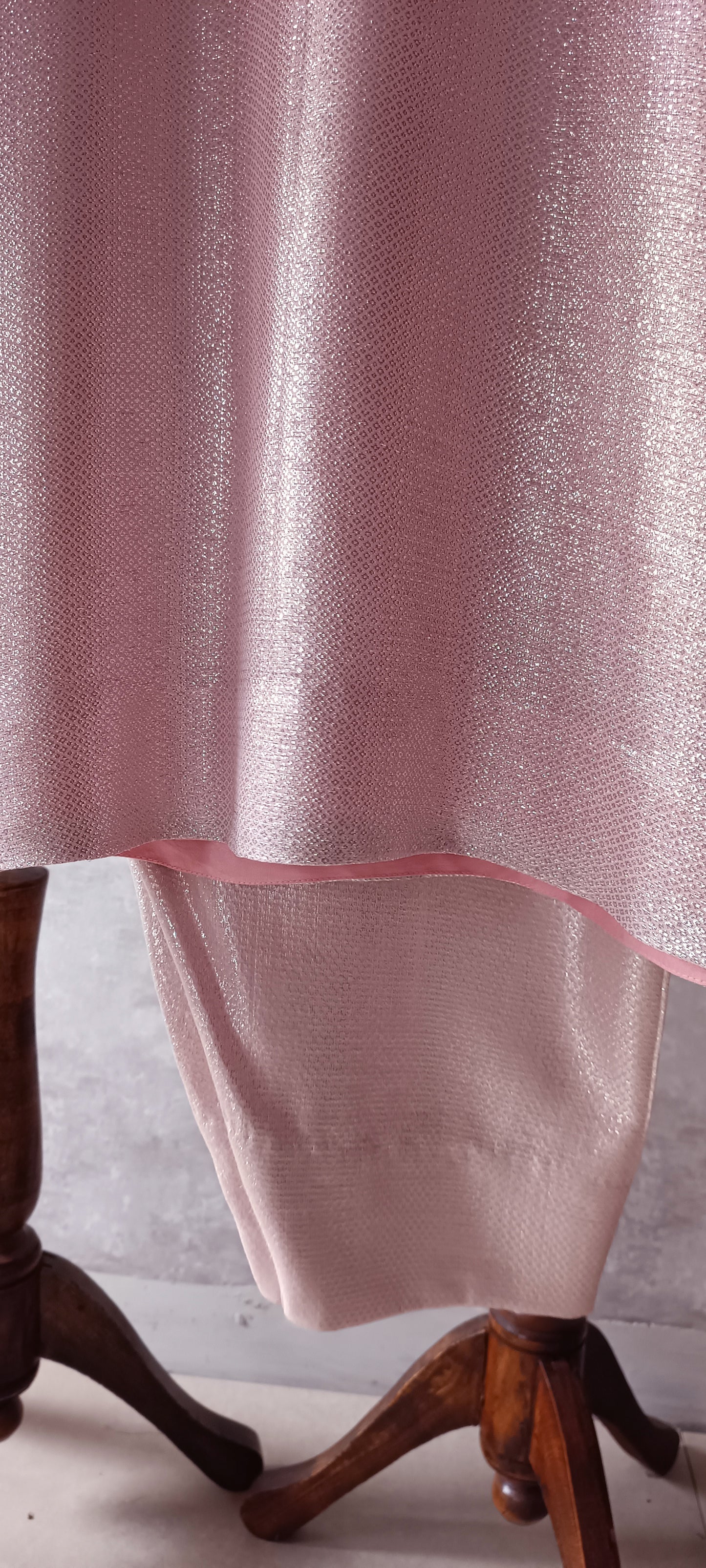 Wedding Edit - Pure Chaandi Zari Chiffon - Blush Pink