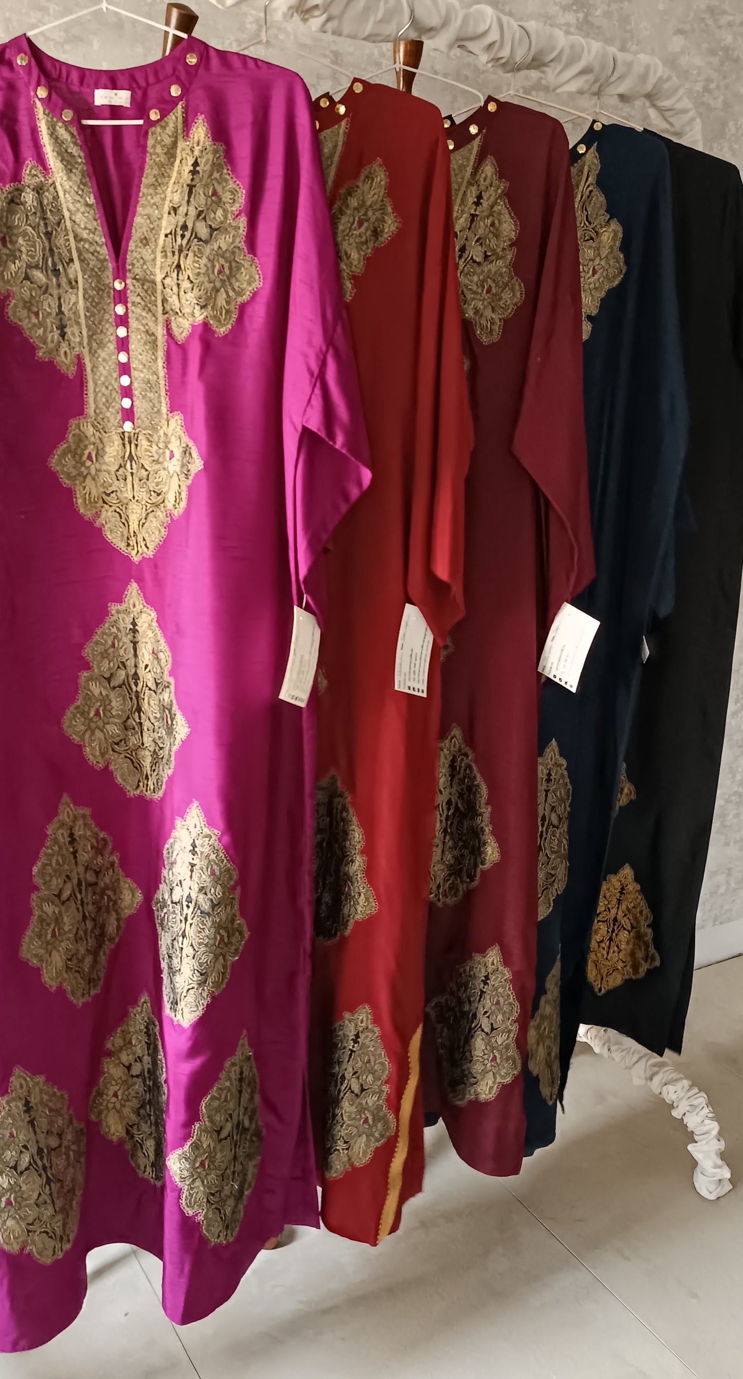 Dholki Edit - Kaftan - Kimkhawab Applique (Deep Blue)