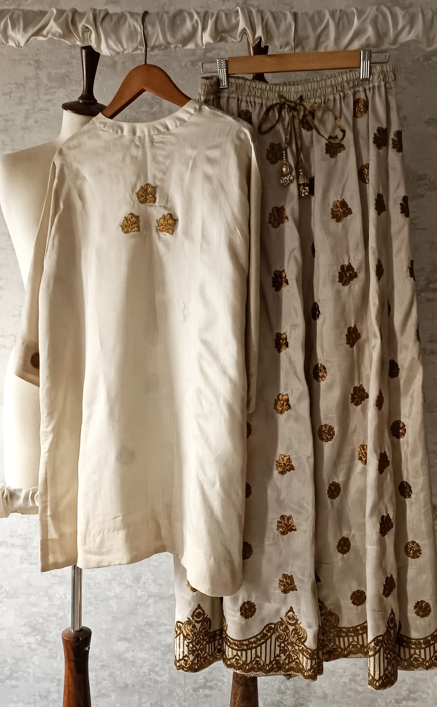 Wedding Edit - Raw Silk Eezar set - Ivory