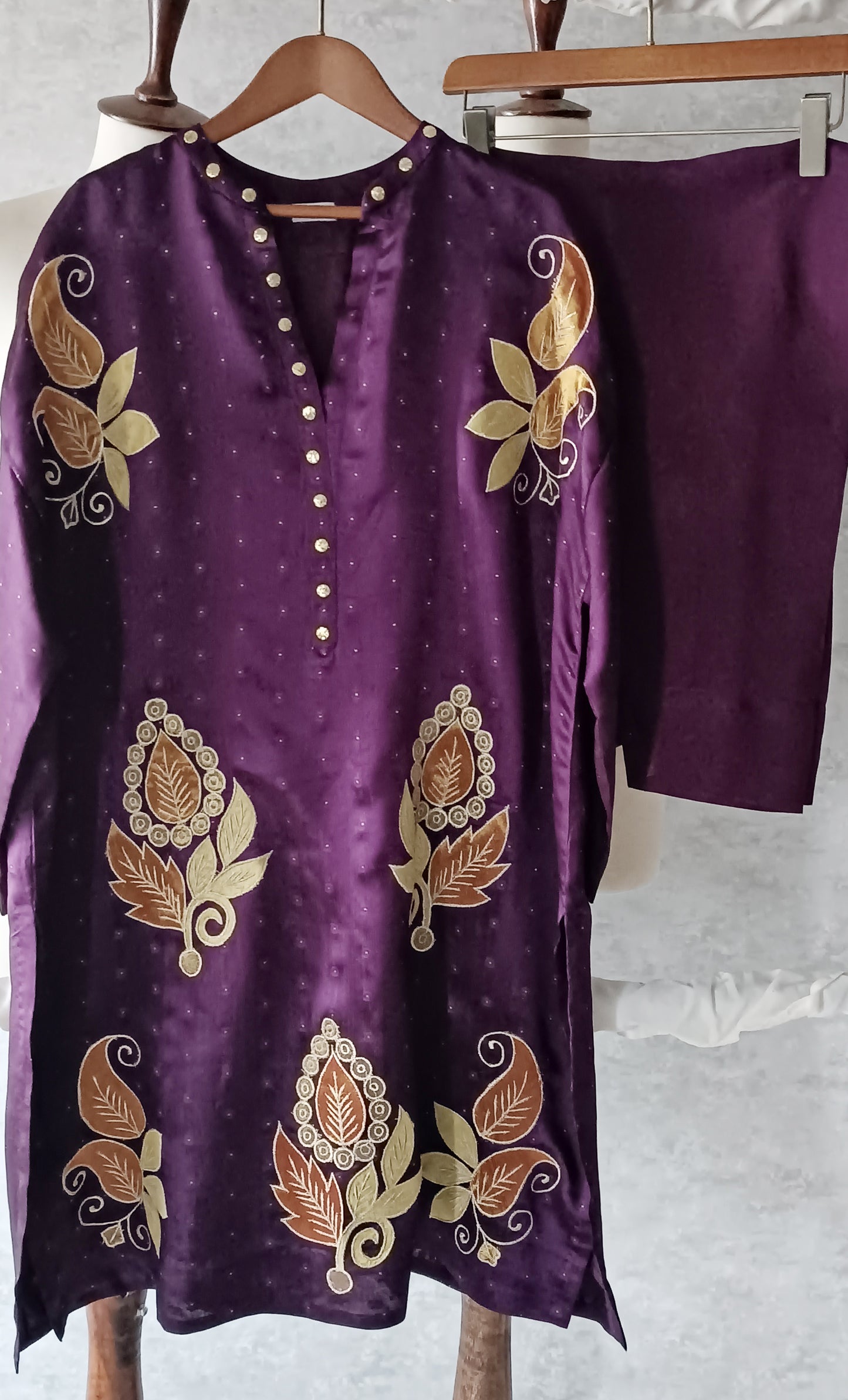 Dholki Edit - Pure Sheesha Bundki Silk - Royal Purple  Phool Patta