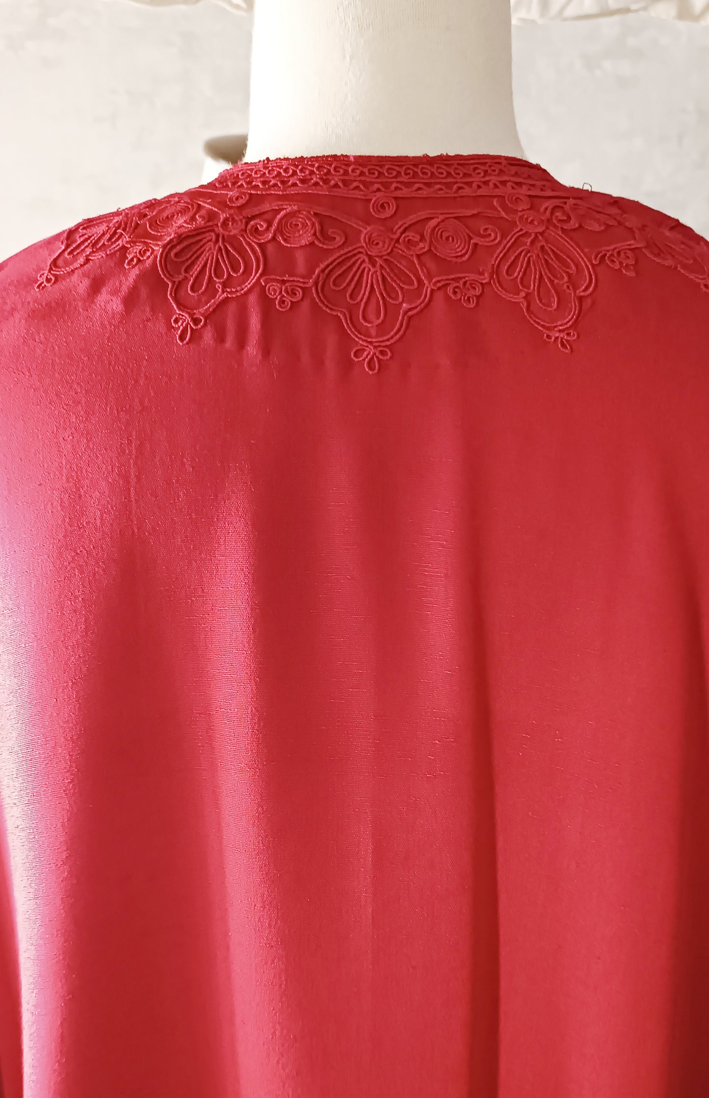 Winter Edit - Dori Embroidery - Pure Silk Karandi- The Red 'Red'