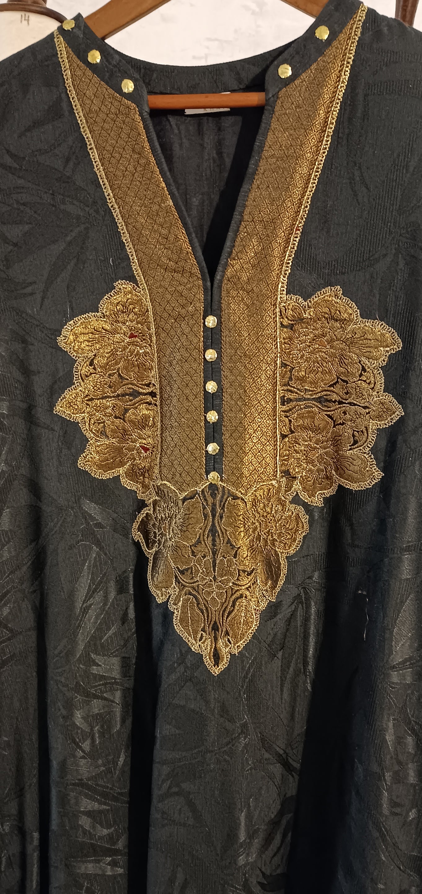 Spring Edit -  Pure Silk Karandi Kimkhawab Appliqué -  Black