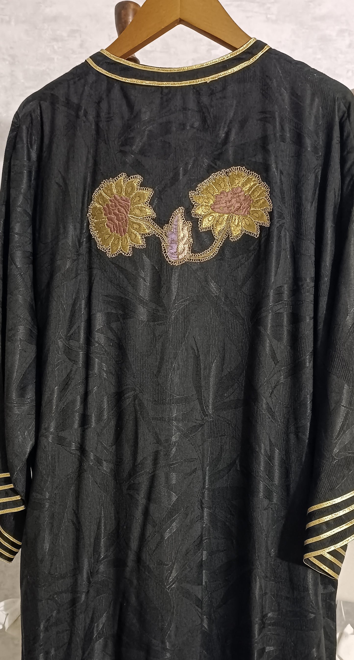 Spring Edit -  Pure Silk Karandi Kimkhawab Appliqué -  Black