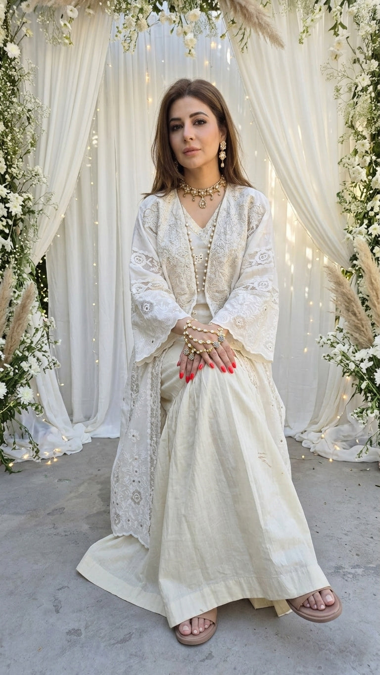 Kaftan Jacket Dhaka Malmal Lawn