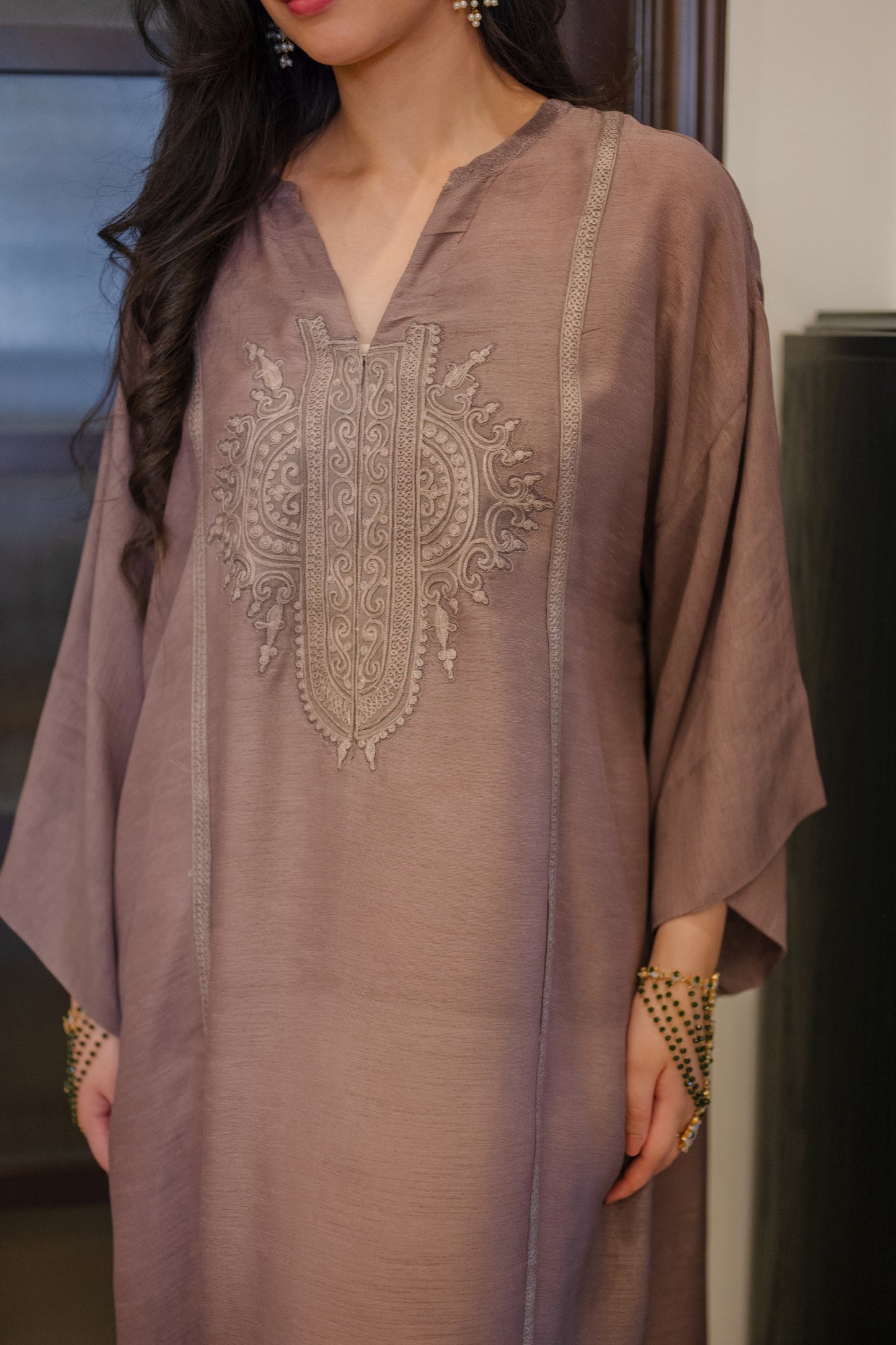 Slub Silk  - Earthy Lavender
