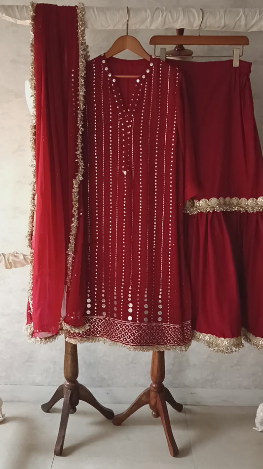 Dholki Edit - Muqaish & Kiran - Deep red