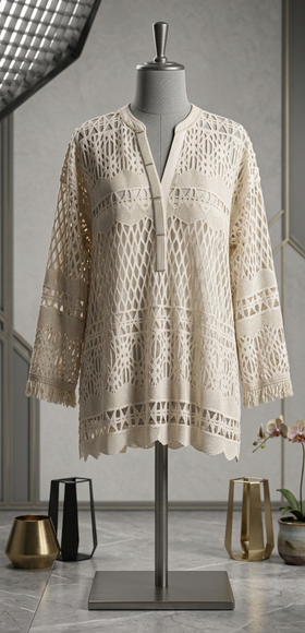 Kurta Ethereal Lattice