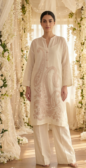 Kurta Pink Paisley