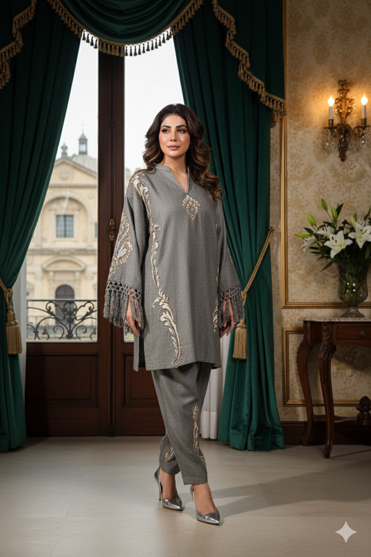 Winter - Pure Wool with Applique