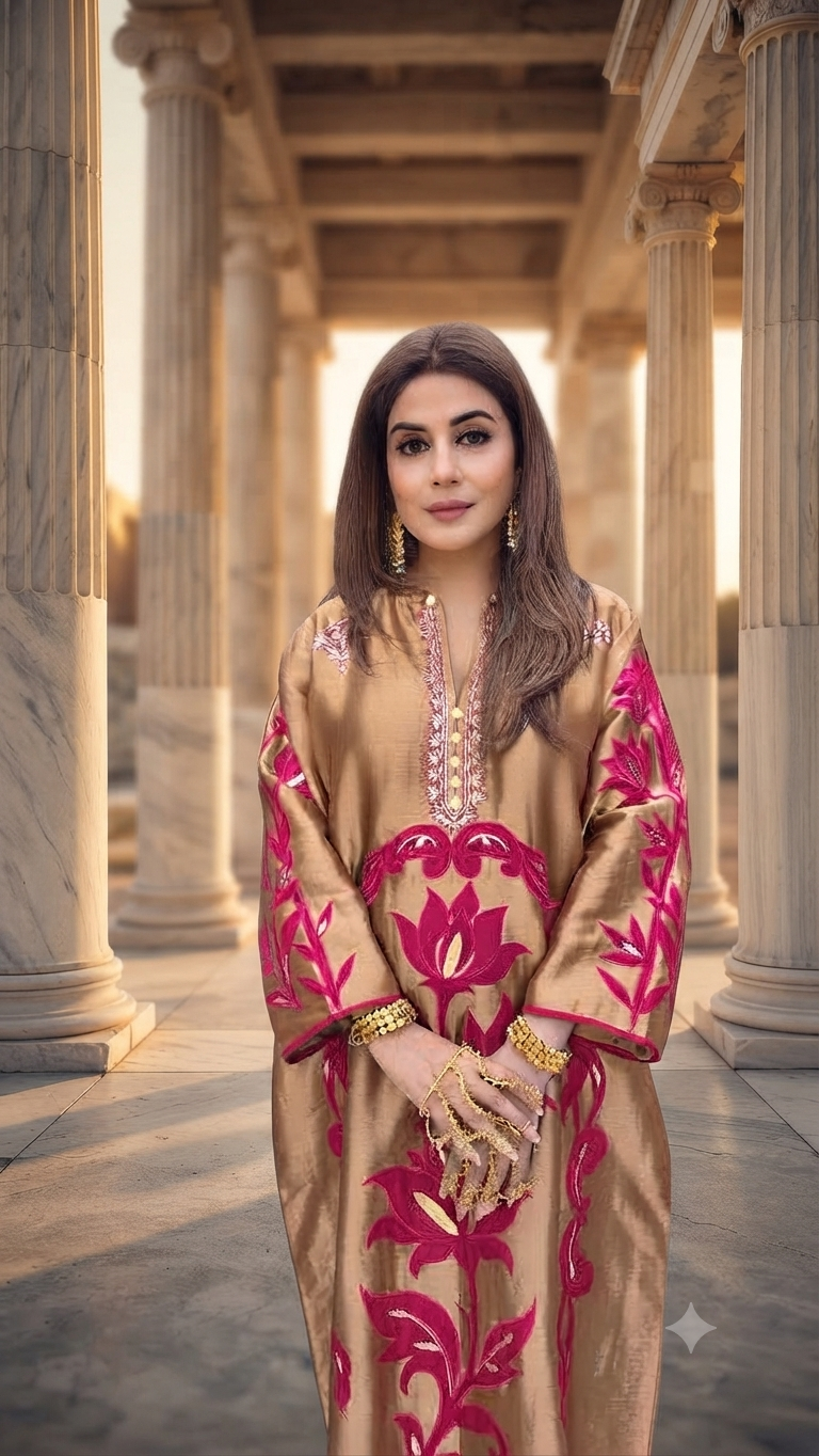 The Aureate Dahlia Kaftan