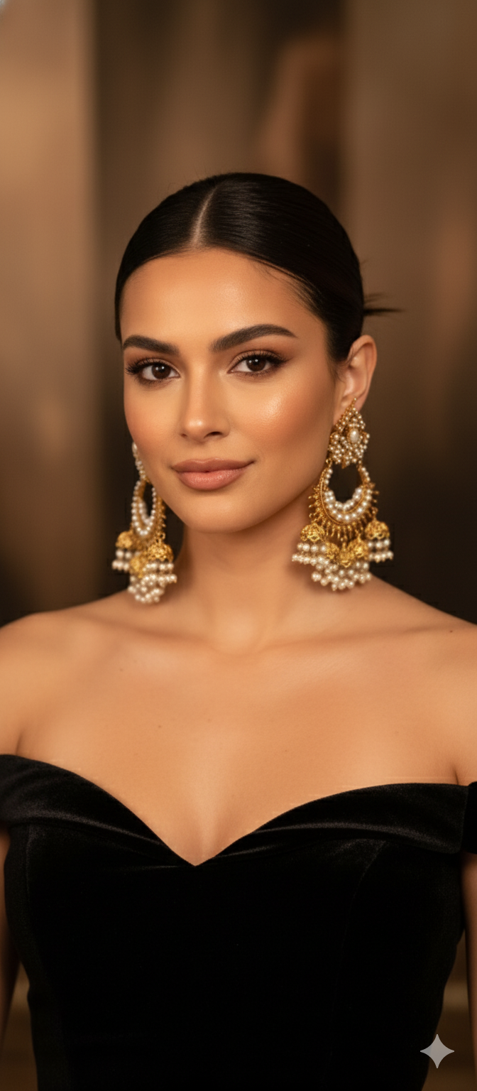 Zewar - Traditional Classic Pearl Jhumkay