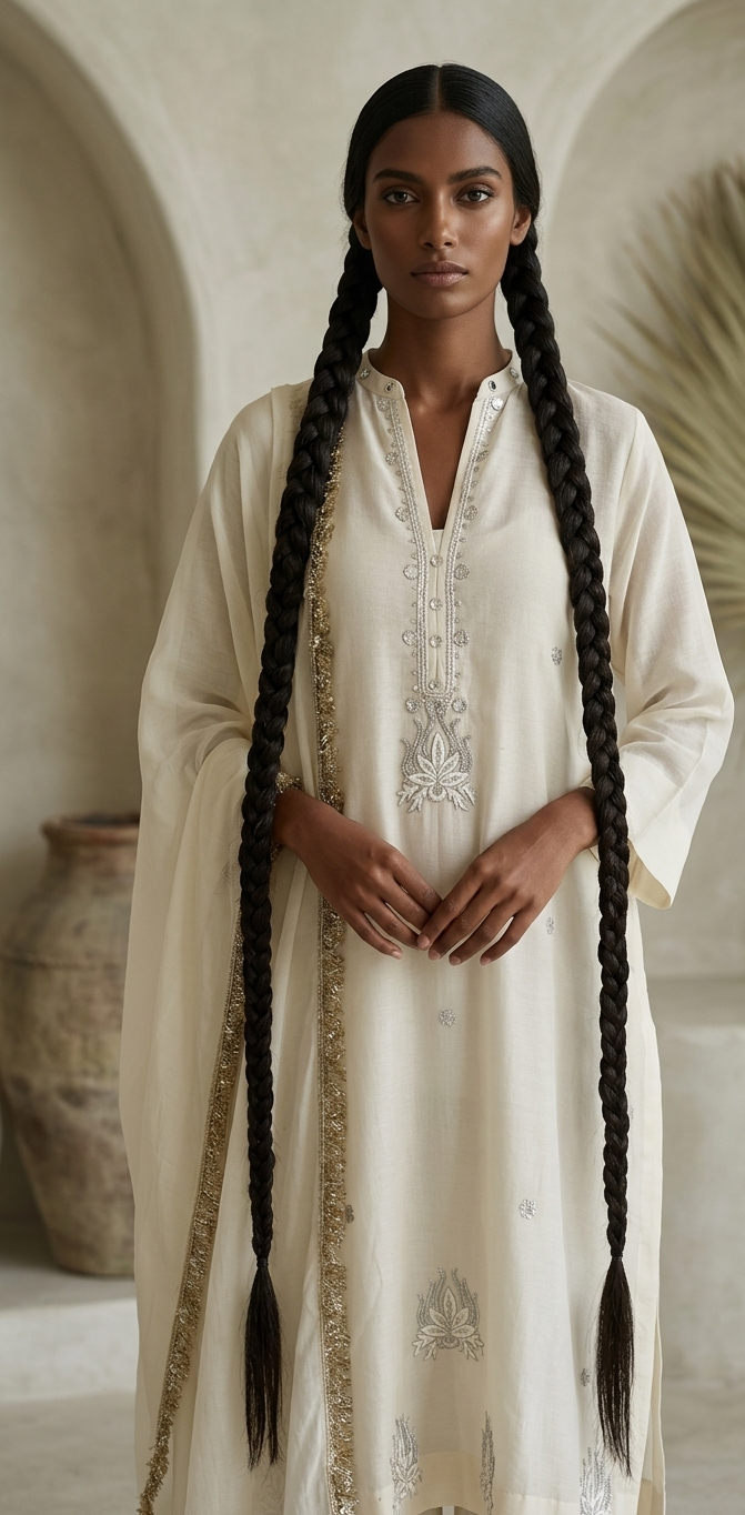 Kurta Set - Dhaka Malmal
