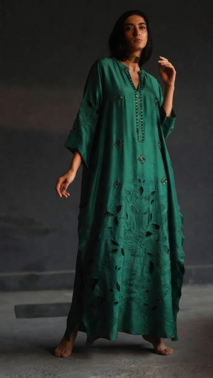 Kaftan Rich Emerald Green