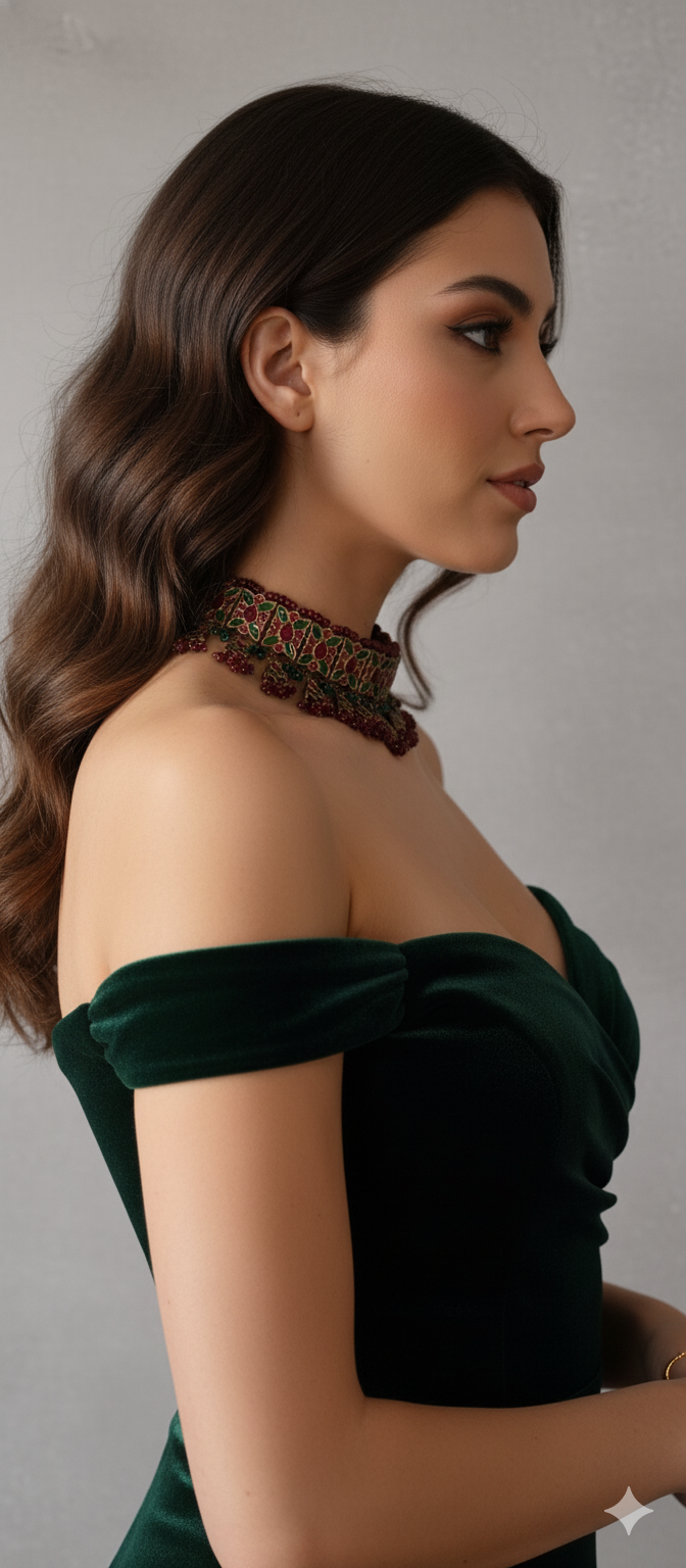 Zewar - Ruby Antique Gulubandh