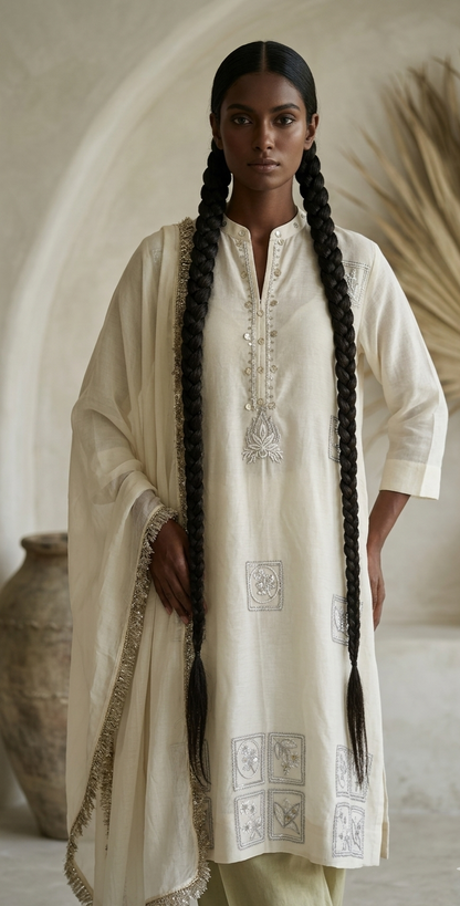 Kurta Set - Dhaka Malmal
