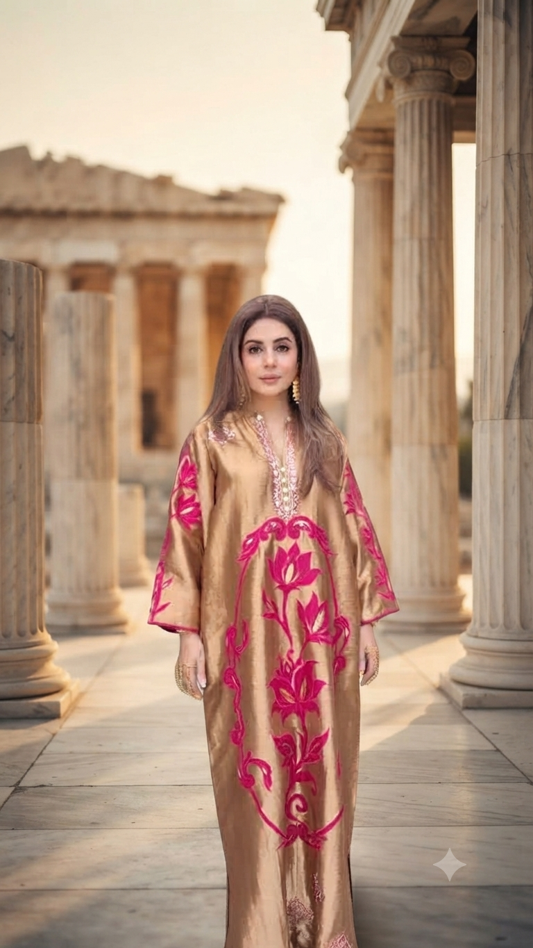 The Aureate Dahlia Kaftan