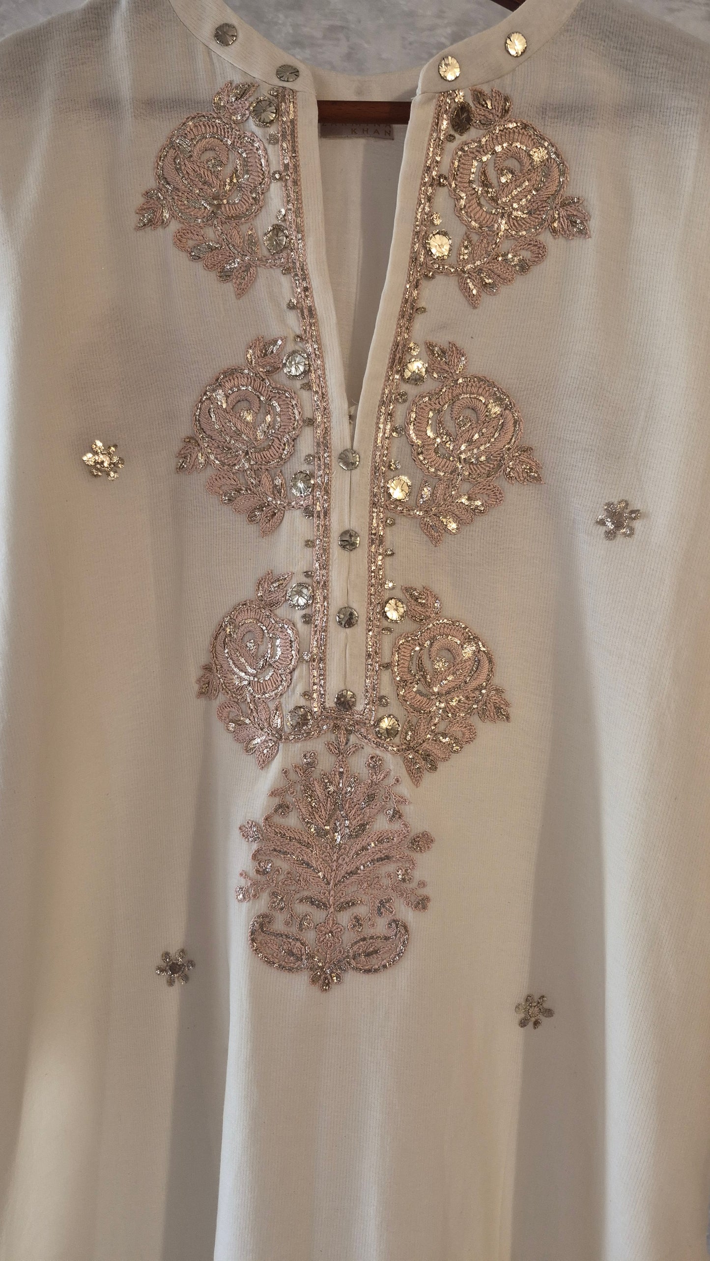 Dhaka malmal Rose Kurta