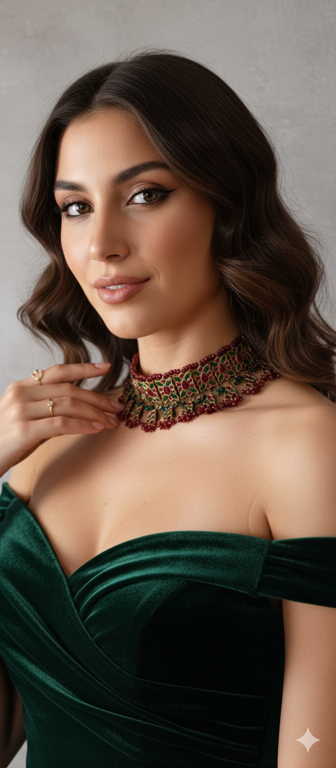 Zewar - Ruby Antique Gulubandh