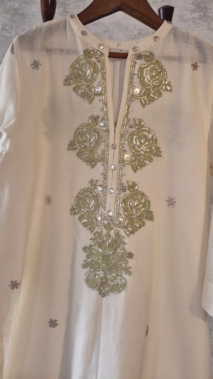 Dhaka malmal Rose Kurta
