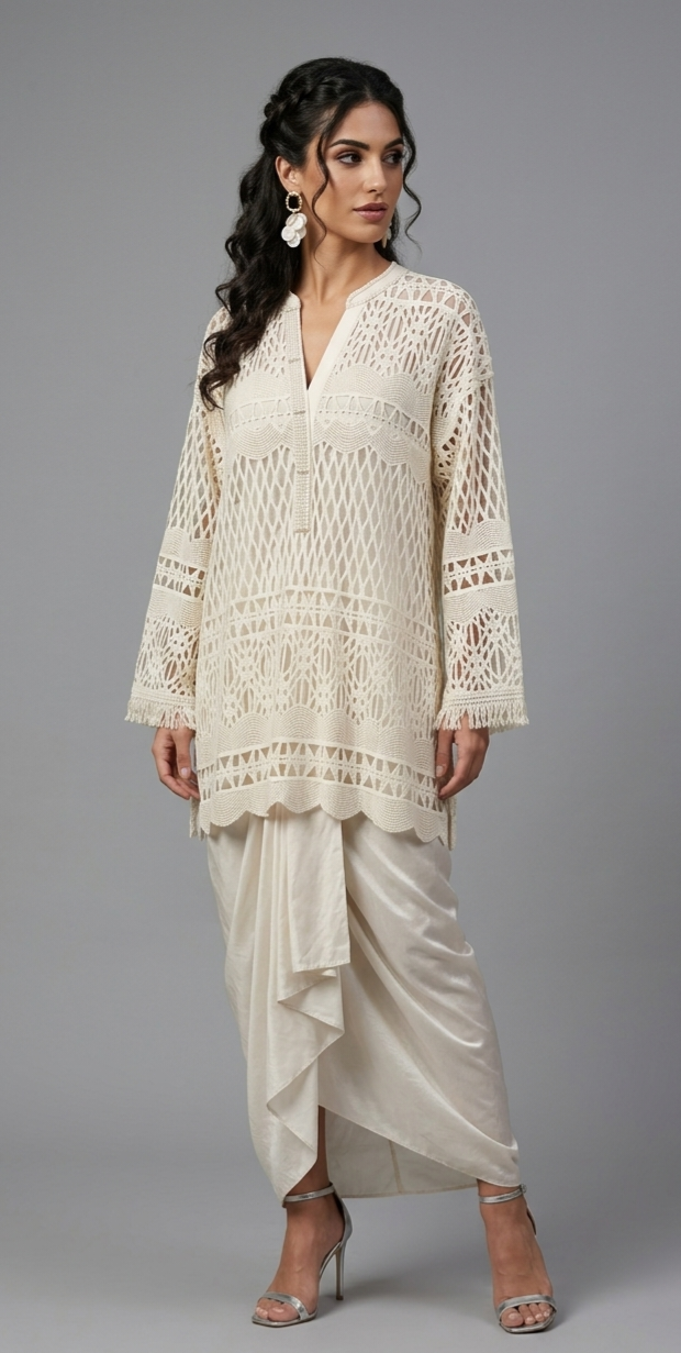 Kurta Ethereal Lattice