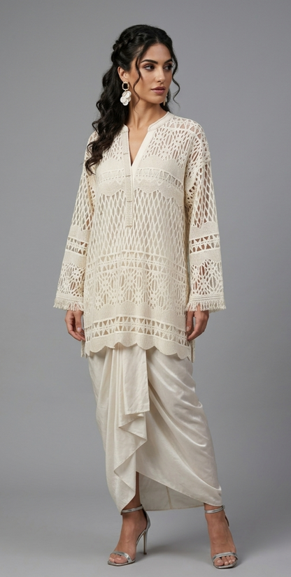 Kurta Ethereal Lattice