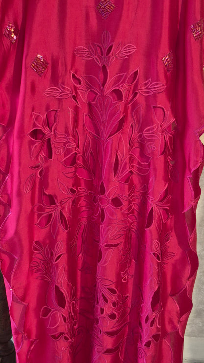 Kaftan Rich Hot Fuschia Pink